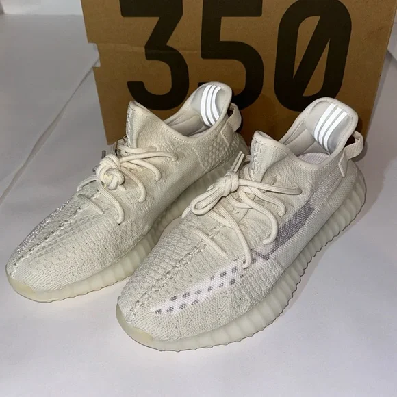 Adidas Yeezy Boost 350 V2 Pure White - BONE Sneakers BRAND NEW - Picture 5 of 7
